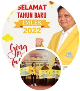 Airlangga Bantu Rp100 Juta Vihara se-Kepri, Dititip Lewat Cen Sui Lan