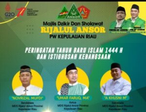 Bentengi Nahdiyin Akidah Aswaja, MDS Rijalul Ansor Kepri Akan Rutin Gelar Pengajian