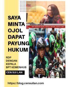 Pengguna Ojek Online Jutaan, Cen Sui Lan Minta Kemenhub Buat Payung Hukum Ojek Online