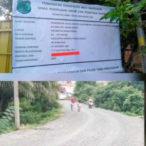 Proyek Peningkatan Jalan Senilai Rp1,5 M di Tebing Bulang Tak Disiapkan, Warga Resah Debu Beterbangan