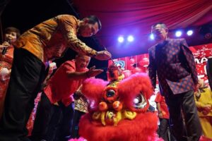 Ansar Sambut Tahun Baru Imlek 2574 Kongzili di Kota Lama Tanjungpinang