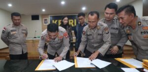 Bidhumas Polda Kepri Teken Kerja Sama Pihak Eksternal
