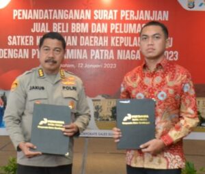 Dukung Operasional Polri, Pertamina dan Polda Kepri Teken Kesepahaman