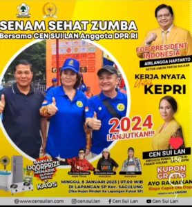 Ayo Ikutan Senam Zumba Bersama Cen Sui Lan