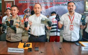Subdit 3 Jatanras Ditreskrimum Polda Kepri Tangkap Dua Curanmor Beraksi di 20 TKP