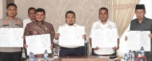 Dua Pemkab MoU Bangun Gedung Mapolres Tapsel dan Mapolres Paluta
