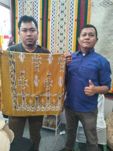 Kodam I Bukit Barisan Expo 2023, Pemkab Paluta Pamerkan Batik Tulis Candi Portibi