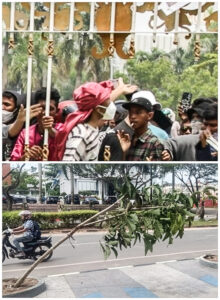 Buntut Demo Berujung Ricuh, Tanaman dan Pagar BP Batam Rusak