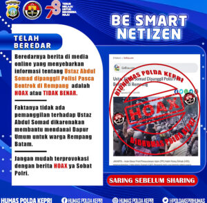 Polda Cari Penyebar Hoax Ustadz Abdul Somad Dipanggil Polisi, Pasca Bentrok di Rempang