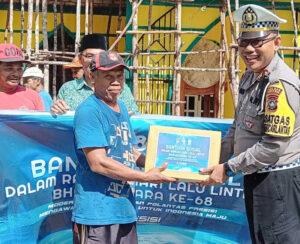 Satlantas Operasi Seligi 2023 Sekaligus Bagikan Sembako