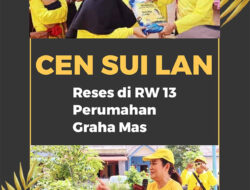 Cen Sui Lan Serap Aspirasi Sekalian Serahkan Bansos