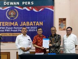 Sertijab Ketua Umum PWI, Hendry Ch Bangun: Canangkan PWI Merah Putih