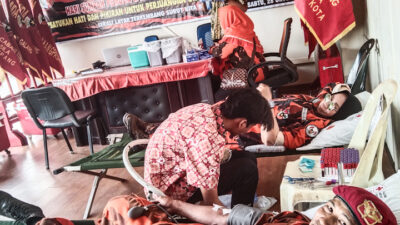 Peringati HUT ke-64, Pemuda Pancasila Baksos Donor Darah