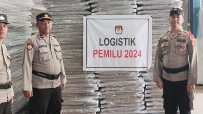 Polresta Awasi Keamanan Logistik Pemilu