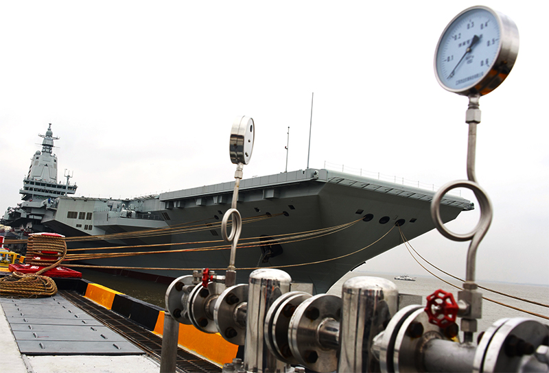 Kapal Induk Fujian Uji Coba Laut Perdana
