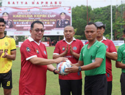 Sambut HUT Bhayangkara, Turnamen Sepak Bola Kapolda Kepri Cup Diikuti 16 Tim