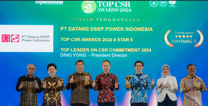 PT Datang DSSP Power Indonesia Raih TOP CSR Awards 2024