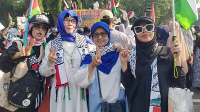 Aspirasi Emak-Emak Indonesia Dukung Pembelaan HAM Palestina di Kedubes Amerika dan Rumah Dubes Mesir