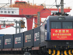 Volume Angkutan Barang Kereta Kargo China-Eropa Catat Rekor Tertinggi