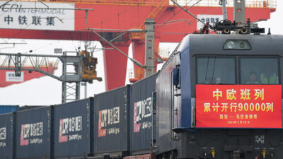 Volume Angkutan Barang Kereta Kargo China-Eropa Catat Rekor Tertinggi