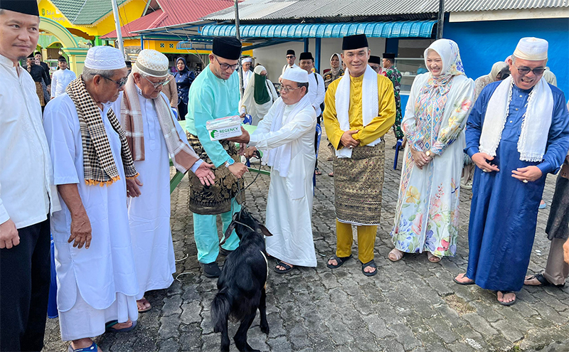 Rumah Sakit Regency Specialist, Johor Bahru Rayakan Idul Adha Kurban Tiga Kambing di Pulau Penyengat