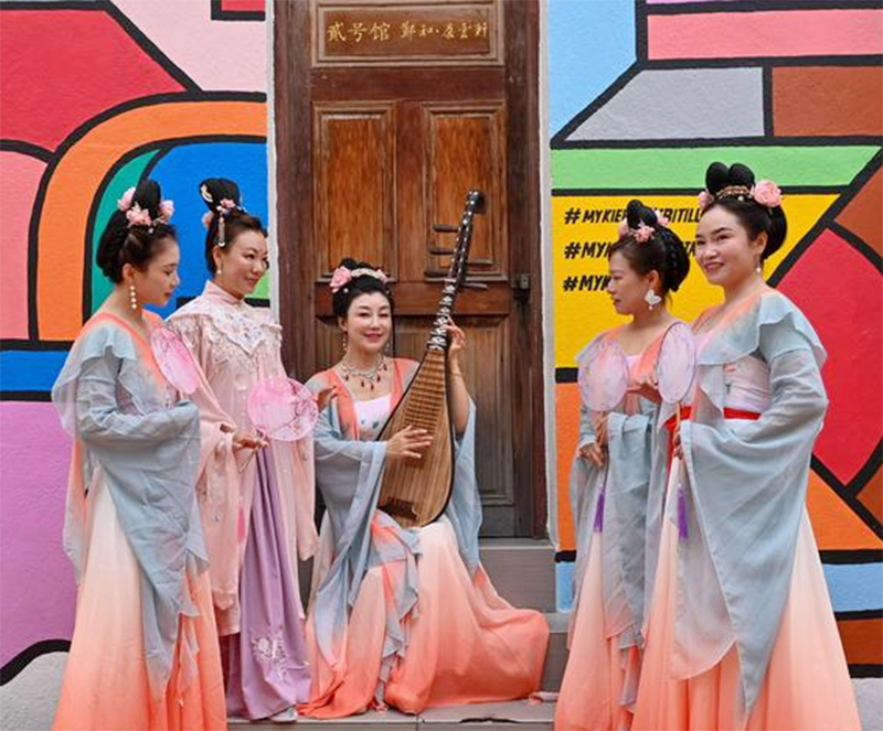 Penggemar Pakaian Hanfu China Berkumpul di Malaka, Malaysia