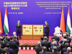 Presiden China dan Tajikistan Hadiri Peresmian Gedung Parlemen dan Pemerintah Bantuan China
