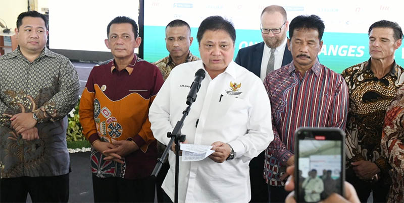 Ansar dan Rudi Menyatu Dampingi Menko Airlangga Grand Launching Perusahaan di Kawasan Industri Wiraraja