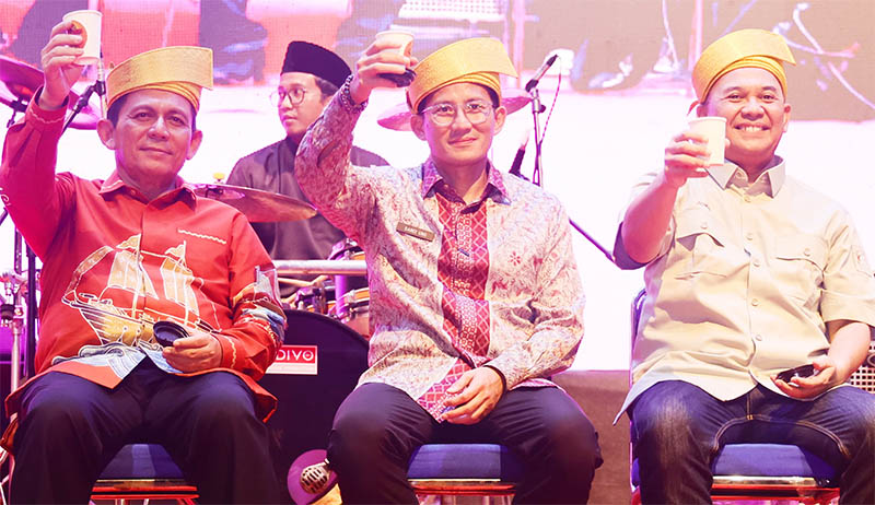 Sandiaga dan Ansar Ajak Warga Kepri Bersulang Minum Kopi