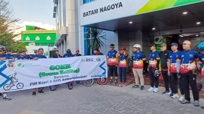 BPJS Ketenagakerjaan dan PWI Kepri Gowes Keliling, Kampanye Program Perlindungan Pekerja