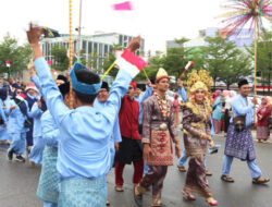 Pawai Budaya, Setwan Tampilkan Busana Pengantin Palembang