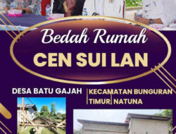 Rehab Rumah Warga Batu Gajah, Natuna jadi Bagus dari Program Dana Aspirasi Cen Sui Lan