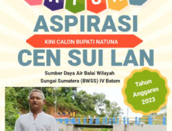 Embung Serasan Selesai, Bukti Nyata Dana Aspirasi Perjuangan Cen Sui Lan