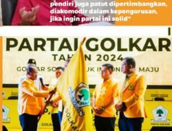 Robinson Napitupulu Minta Para Senior Dalam Kepengurusan DPP Partai Golkar Jangan Dipinggirkan