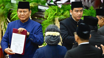 Prabowo Subianto Resmi Dilantik Sebagai Presiden RI kedelapan