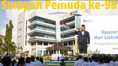 PLN Batam Upacara Bendera Peringati Hari Listrik Nasional ke-79 dan Hari Sumpah Pemuda ke-96