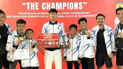 Lima Atlet Karate Forki Kepri Raih 4 Medali di Kejuaraan Internasional III Kei Shin Kan Karate-Do Indonesia 2024