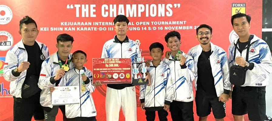 Lima Atlet Karate Forki Kepri Raih 4 Medali di Kejuaraan Internasional III Kei Shin Kan Karate-Do Indonesia 2024