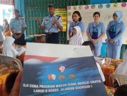 Lanud Hang Nadim Batam Uji Coba Program Makan Bergizi Gratis di SDN 002 Nongsa