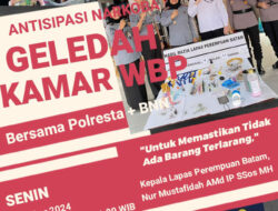 LPP Batam Bersama Kepolisian dan BNN Razia Hunian WBP