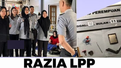 Cegah Gangguan Kamtib, LPP Batam Razia Blok Hunian Bersama Kepolisian