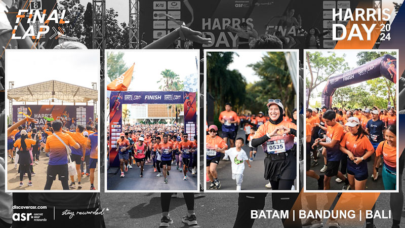 Rayakan 13 Tahun HARRIS Day, HARRIS Hotels Sukses Promosikan Gaya Hidup Sehat dengan Final Lap Run