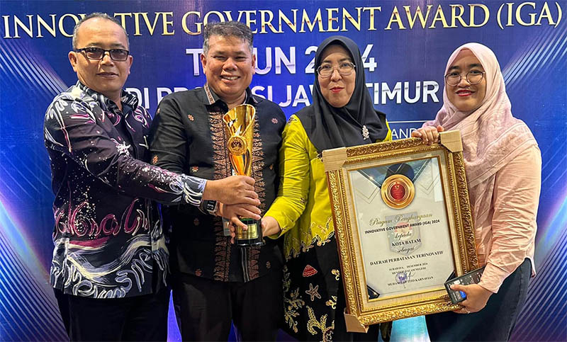 Pemko Batam Raih Penghargaan Innovatif Government Award 2024