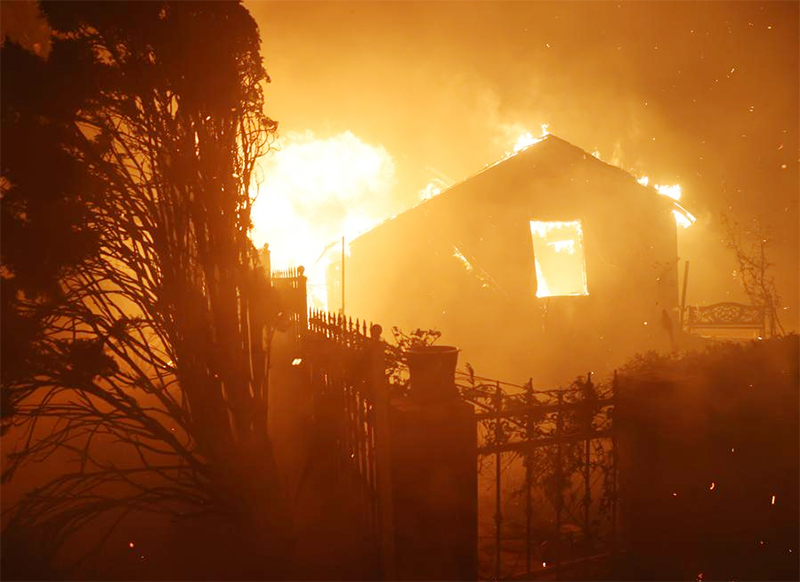 Karhutla Dahsyat di LA Hancurkan Ribuan Bangunan, Hampir 180.000 Orang Mengungsi