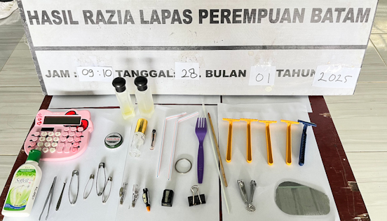 Antisipasi Kamtib di Libur Panjang, LPP Batam dan BNNK Batam Razia Blok Hunian