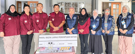Antisipasi Kamtib di Libur Panjang, LPP Batam dan BNNK Batam Razia Blok Hunian