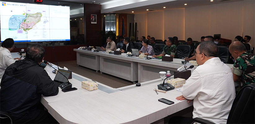 BP dan Korem 033 Wira Pratama Rakor Kesiapan Infrastruktur Dasar Tanjung Banon
