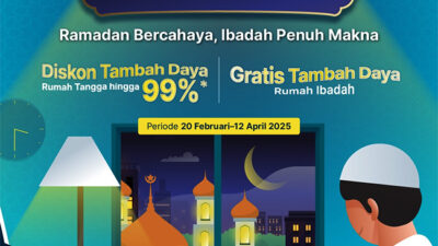 PLN Hadirkan Promo Cahaya Ramadan, Diskon Tambah Daya Rumah Tangga dan Gratis Tambah Daya Rumah Ibadah