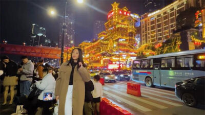 Influencer Asal Indonesia Nikmati Pesona Kota Chongqing di China Barat Daya