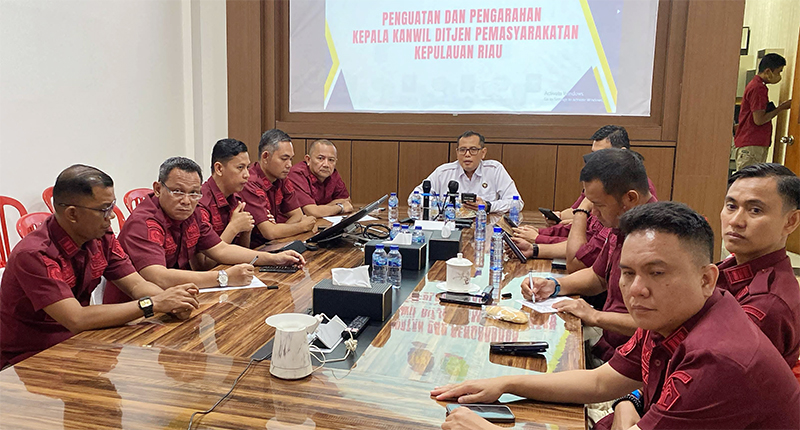 Kanwil Ditjenpas Kepri Beri Arahan Persiapan Ramadan dan Isu Strategis